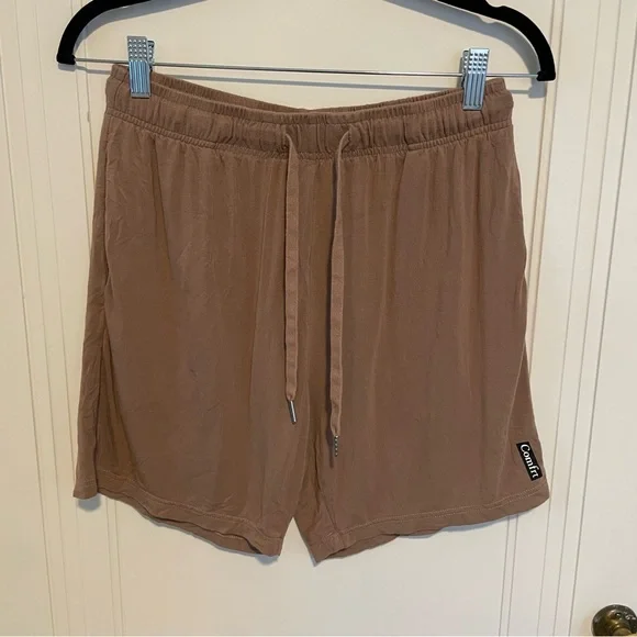 Comfrt Cloud Shorts Sleepwear Casual Shorts in Mocha Brown Unisex Large - Picture 3 of 6